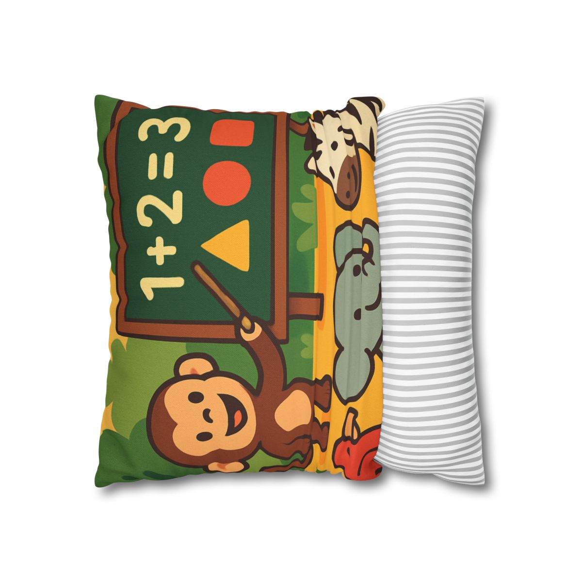 Jungle Math With Monkey And Friends trendy patterned pillow cases