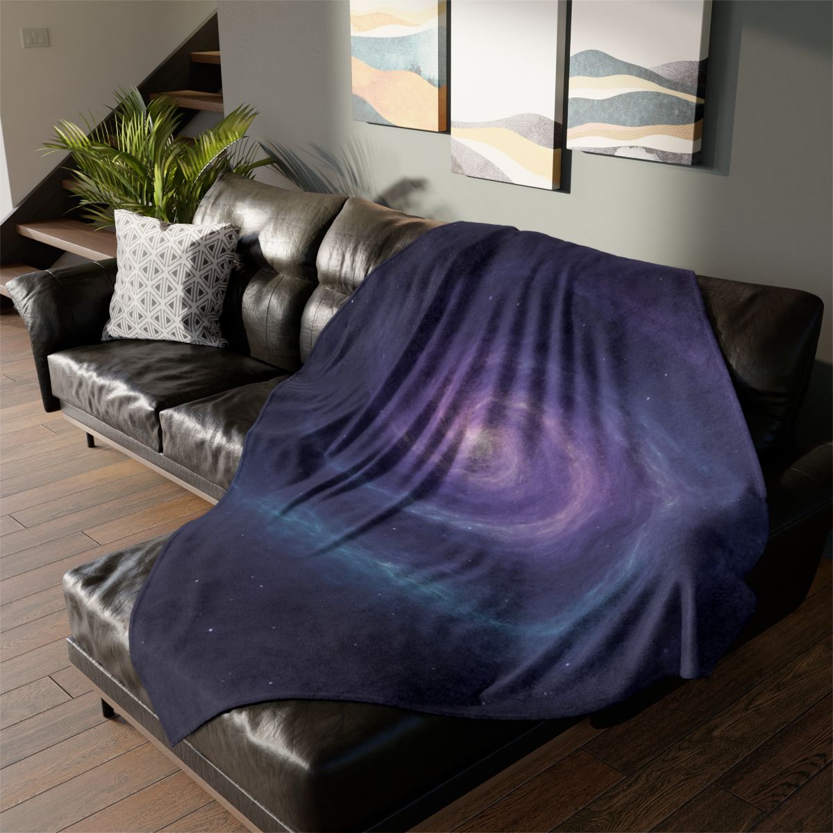 Nebula Spiral Reverie decorative home blankets