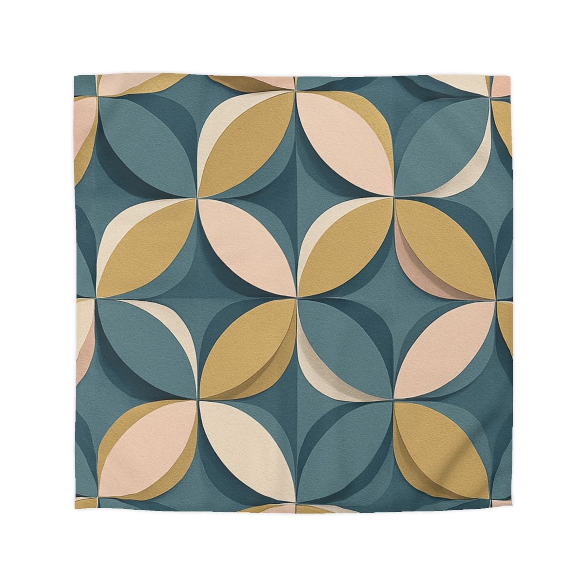 Petal Ripple Grid designer printed duvets