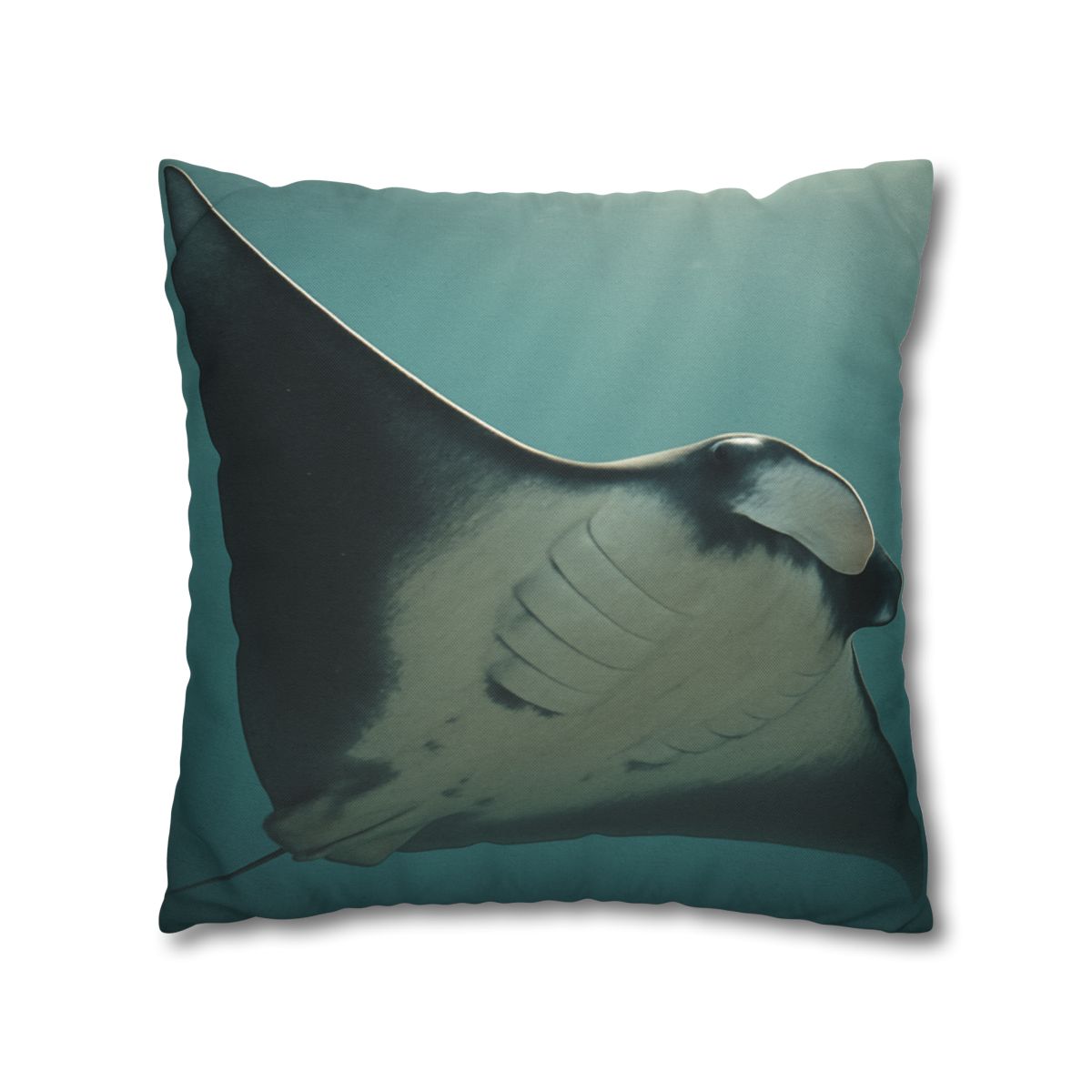 Silent Glide Giant Manta Ray personalized pillow covers