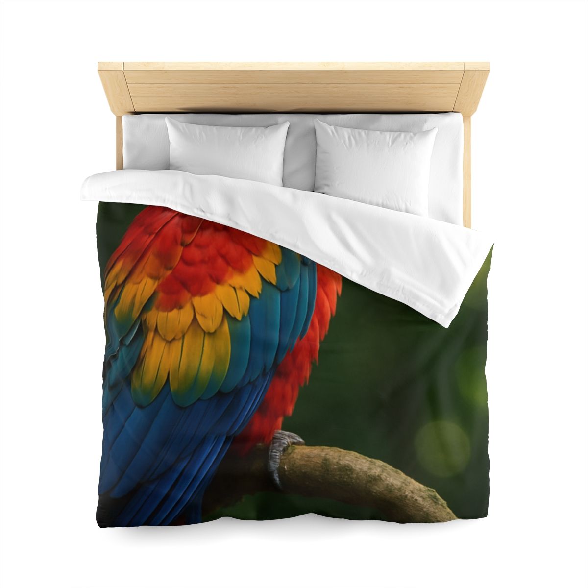 Canopy Flame Scarlet Macaw custom duvets