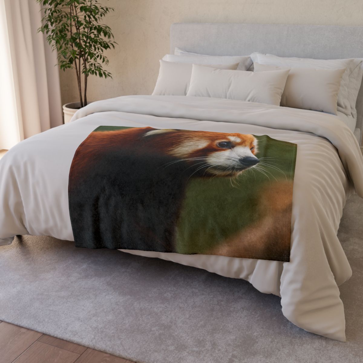 Bamboo Climber Red Panda unique gift blanketscustom blankets