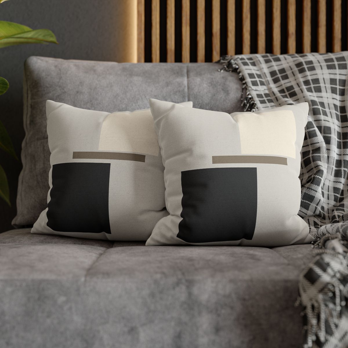 Offset Rectangle Pause custom pillow cases