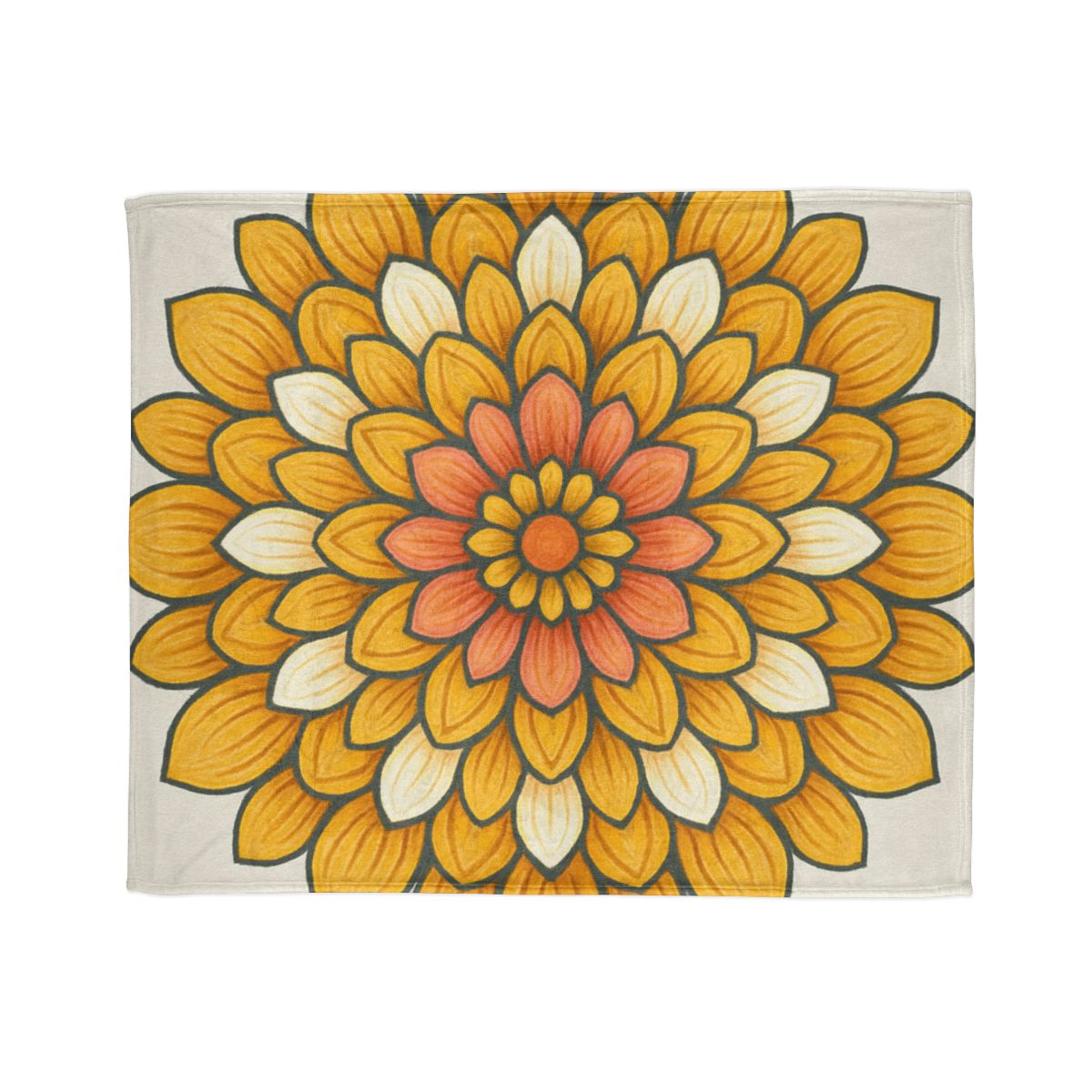 Floret Burst Mandala warm winter blankets