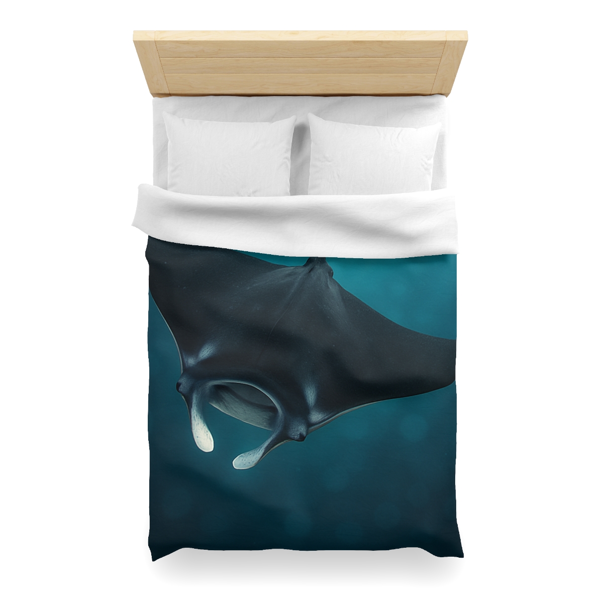 Cosmic Glide Manta Ray unique patterned duvets