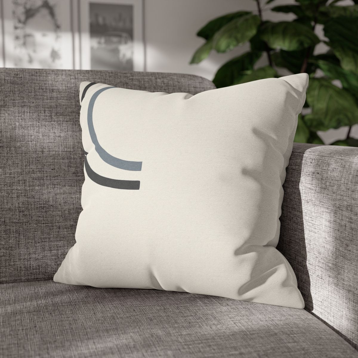 Partial Arc Corner designer print pillow cases