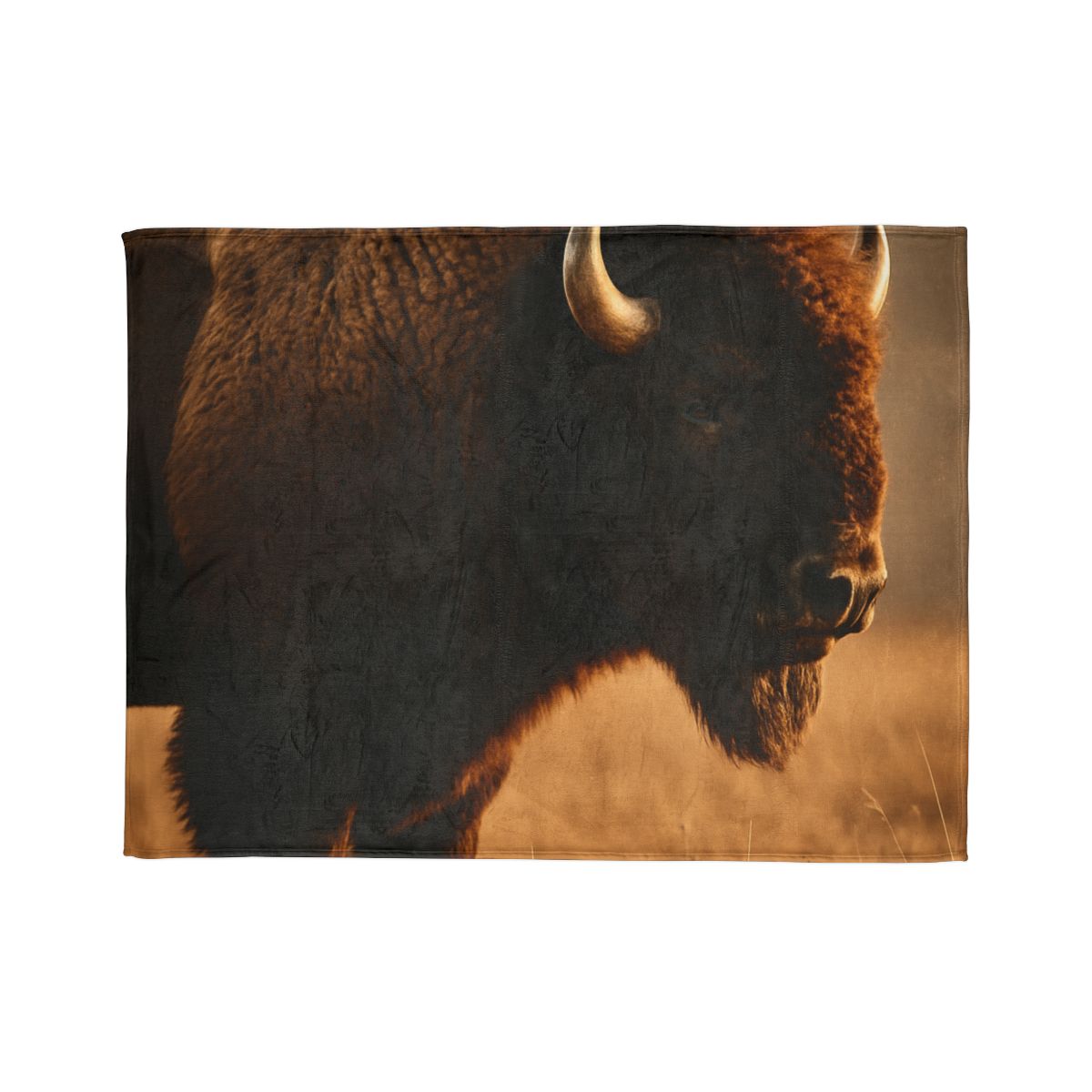 Prairie Thunder Bison stylish throw blankets
