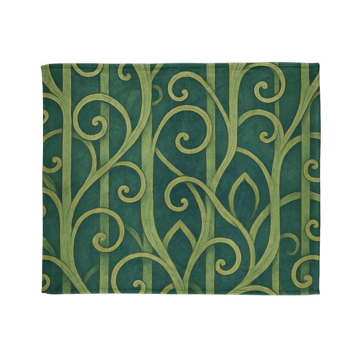 Tendriled Lattice Cascade soft fleece blankets