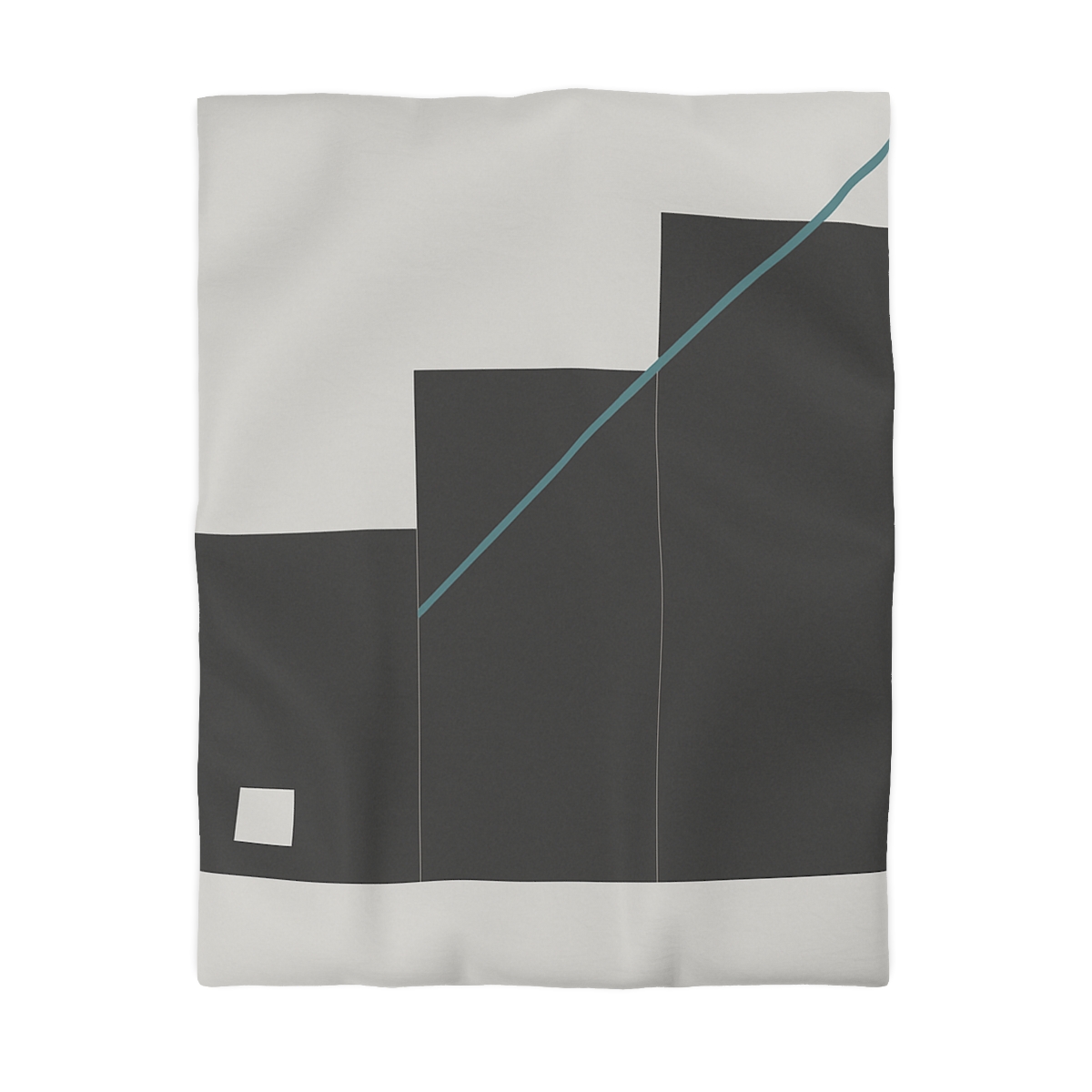 Stepped Rectangles With Quiet Diagonal designer printed duvets