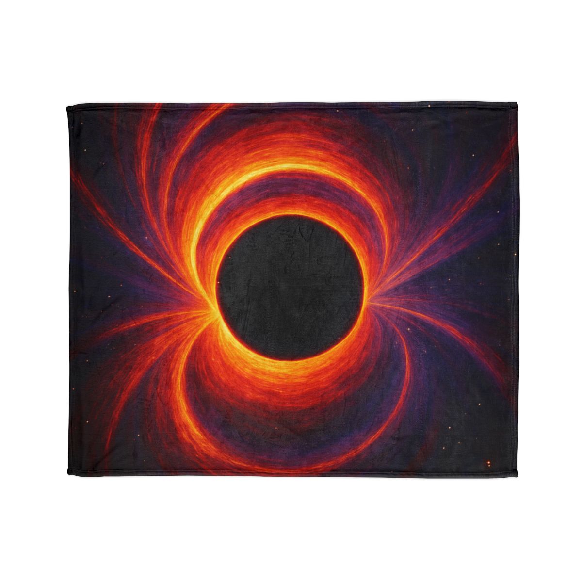 Gravitational Halo Bloom stylish throw blankets