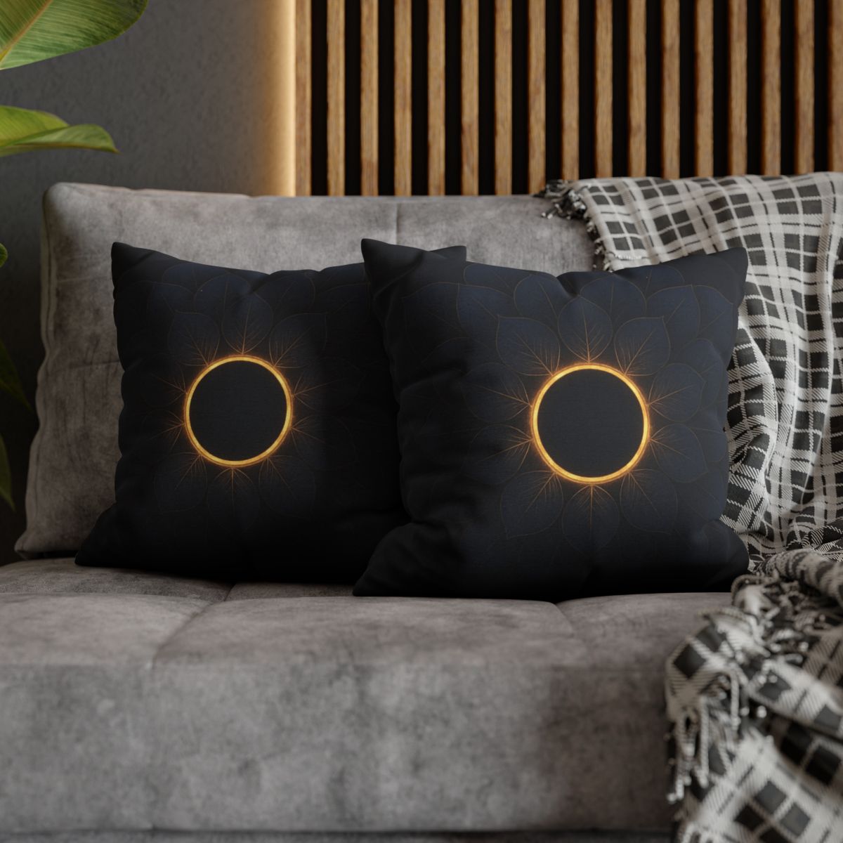 Petal Eclipse Mandala trendy patterned pillow cases