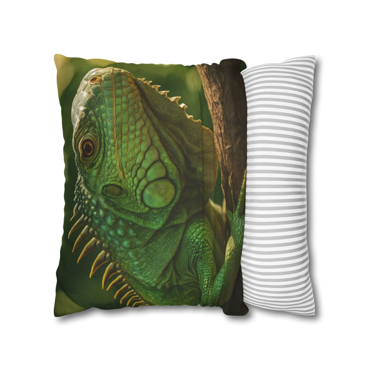 Sun Dappled Green Iguana custom pillow cases