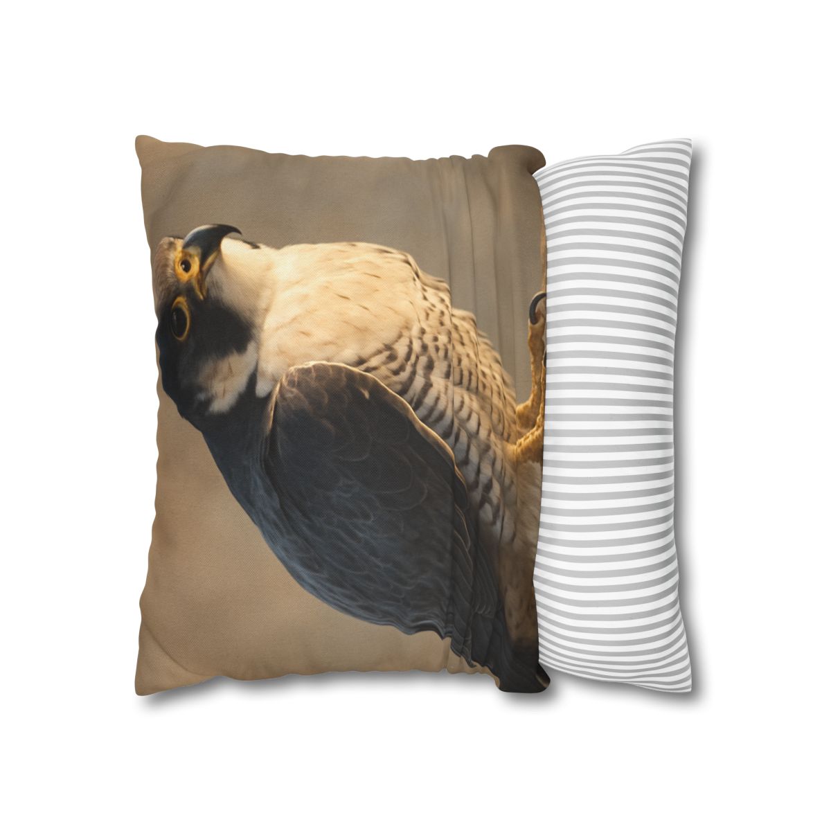 Silver Dusk Peregrine Falcon designer print pillow cases