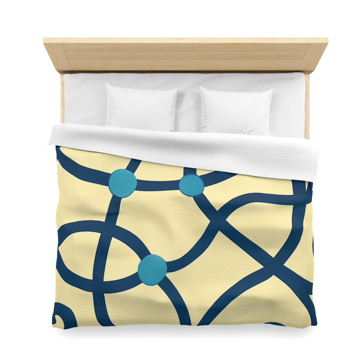 Tendril Ribbon Network unique patterned duvets