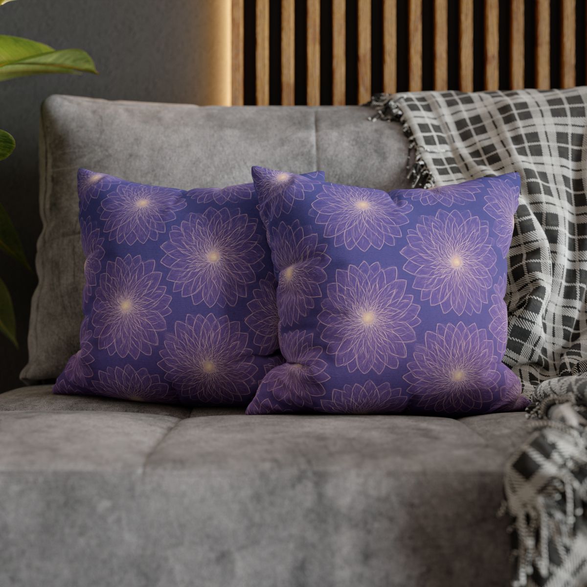 Cosmic Blossom Lattice designer print pillow cases