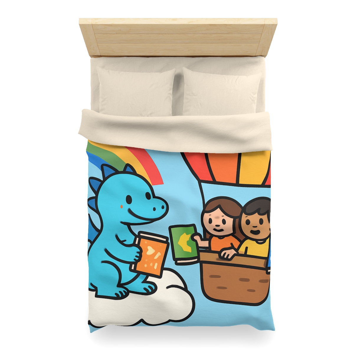 Cloud Library Run By A Gentle Dragon stylish duvet covers