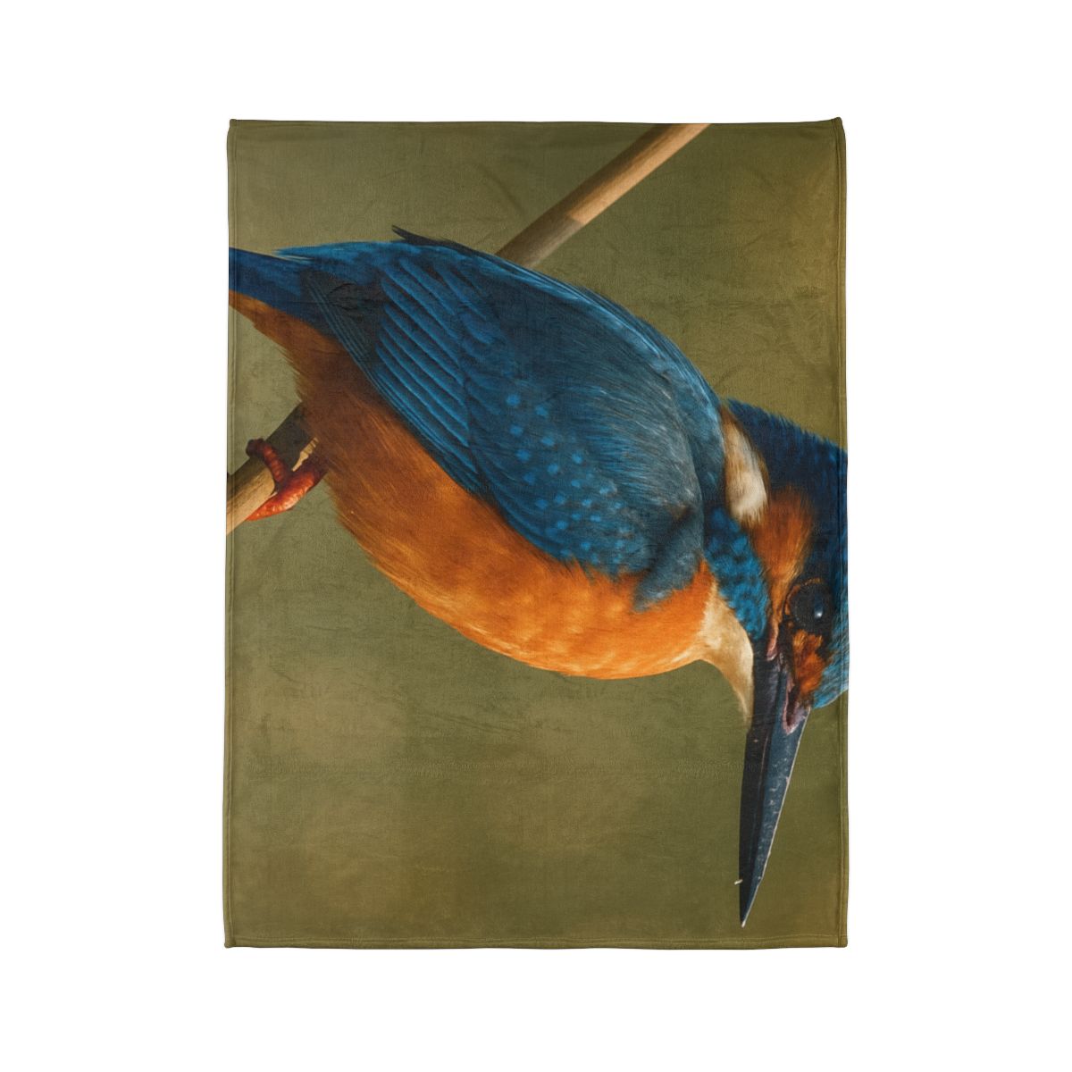 Dawn Drift Kingfisher designer printed blankets
