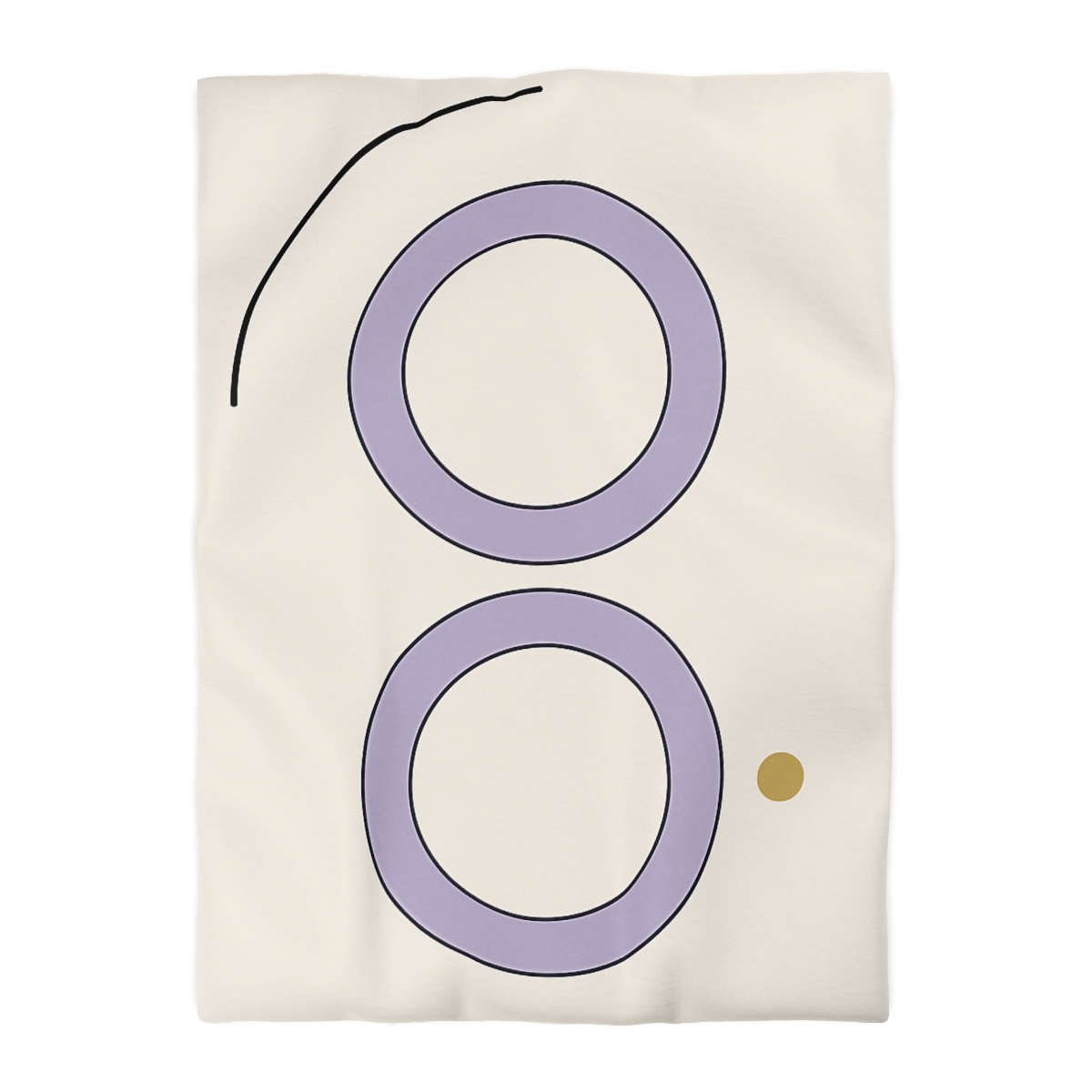 Arc Corner With Paired Rings personalized bedding duvets