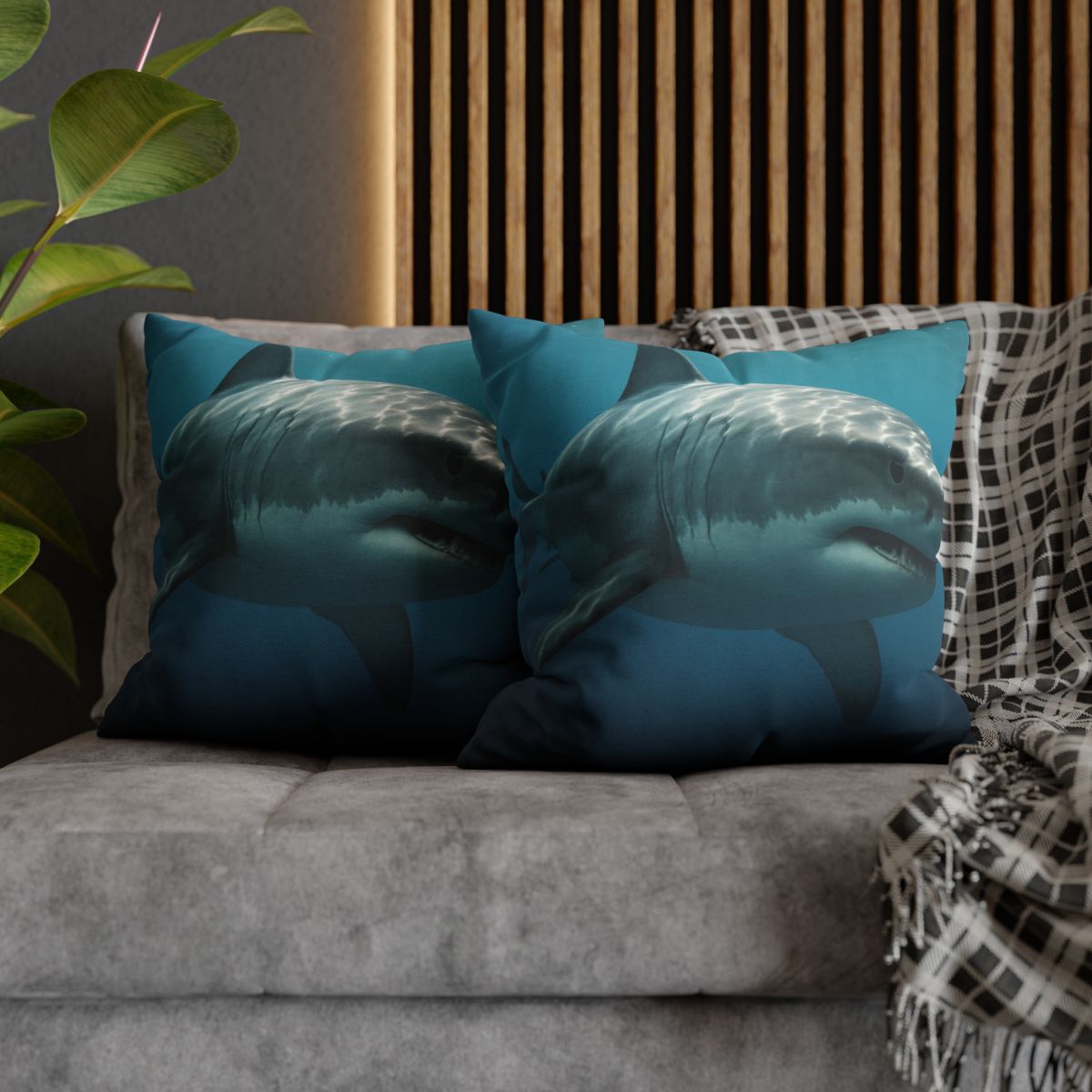 Silent Hunter Great White Shark stylish decorative pillowcases