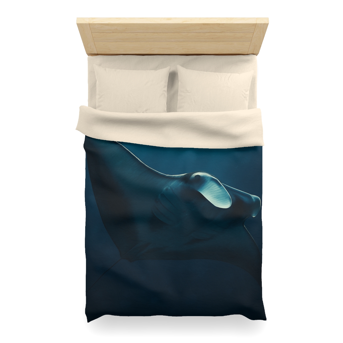 Starlit Glide Manta Ray stylish duvet covers