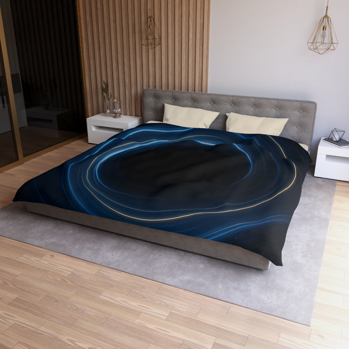 Gravitational Lens Mirage Rings unique patterned duvets