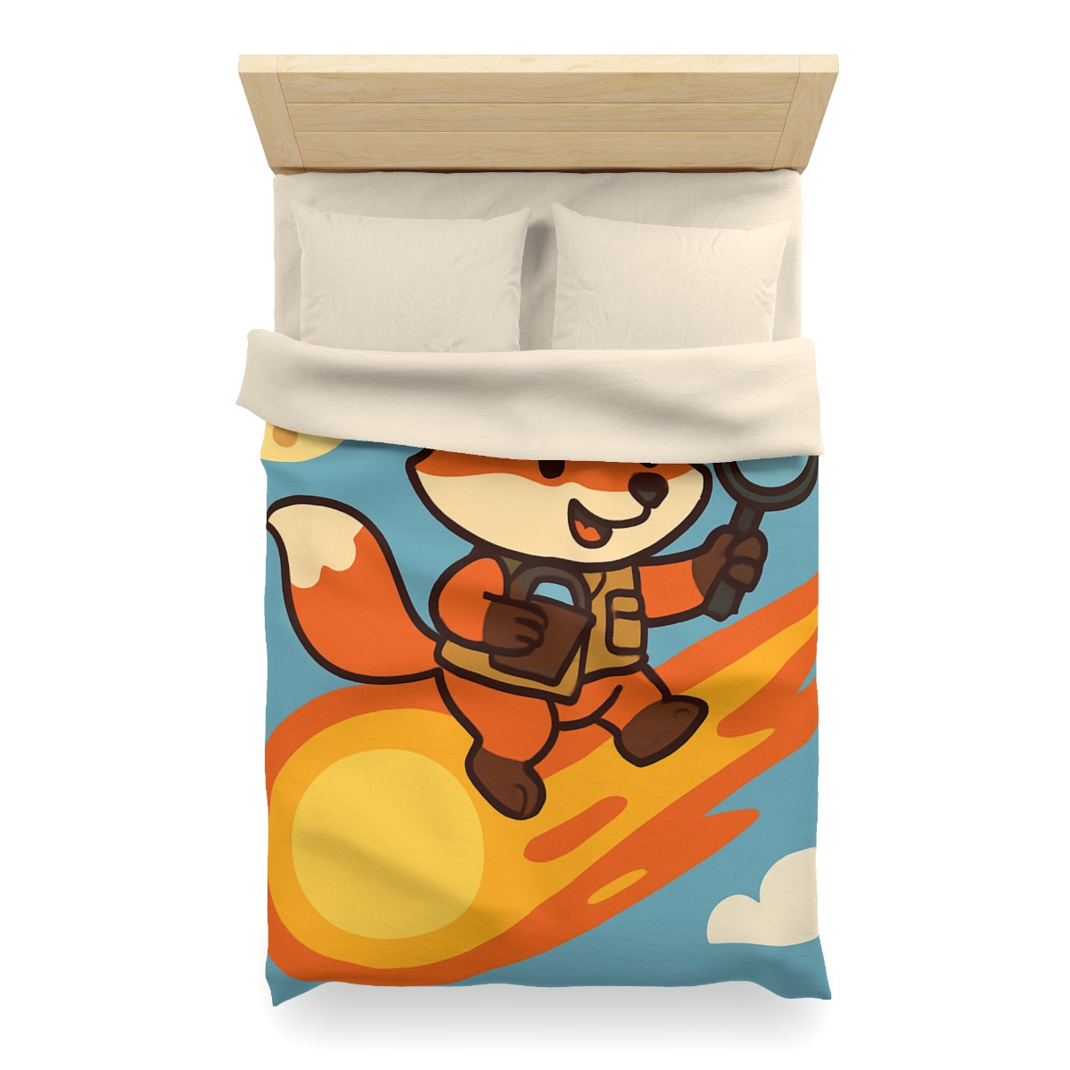 Comet Fox Explorer designer printed duvets