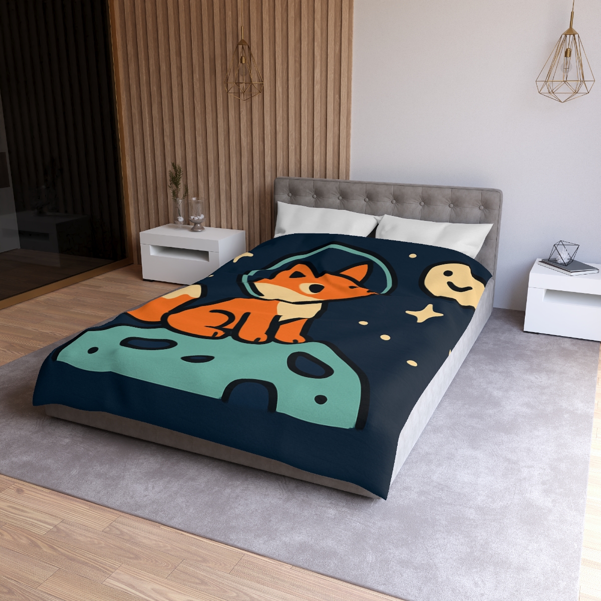 Starlight Explorer Fox soft comforter duvets