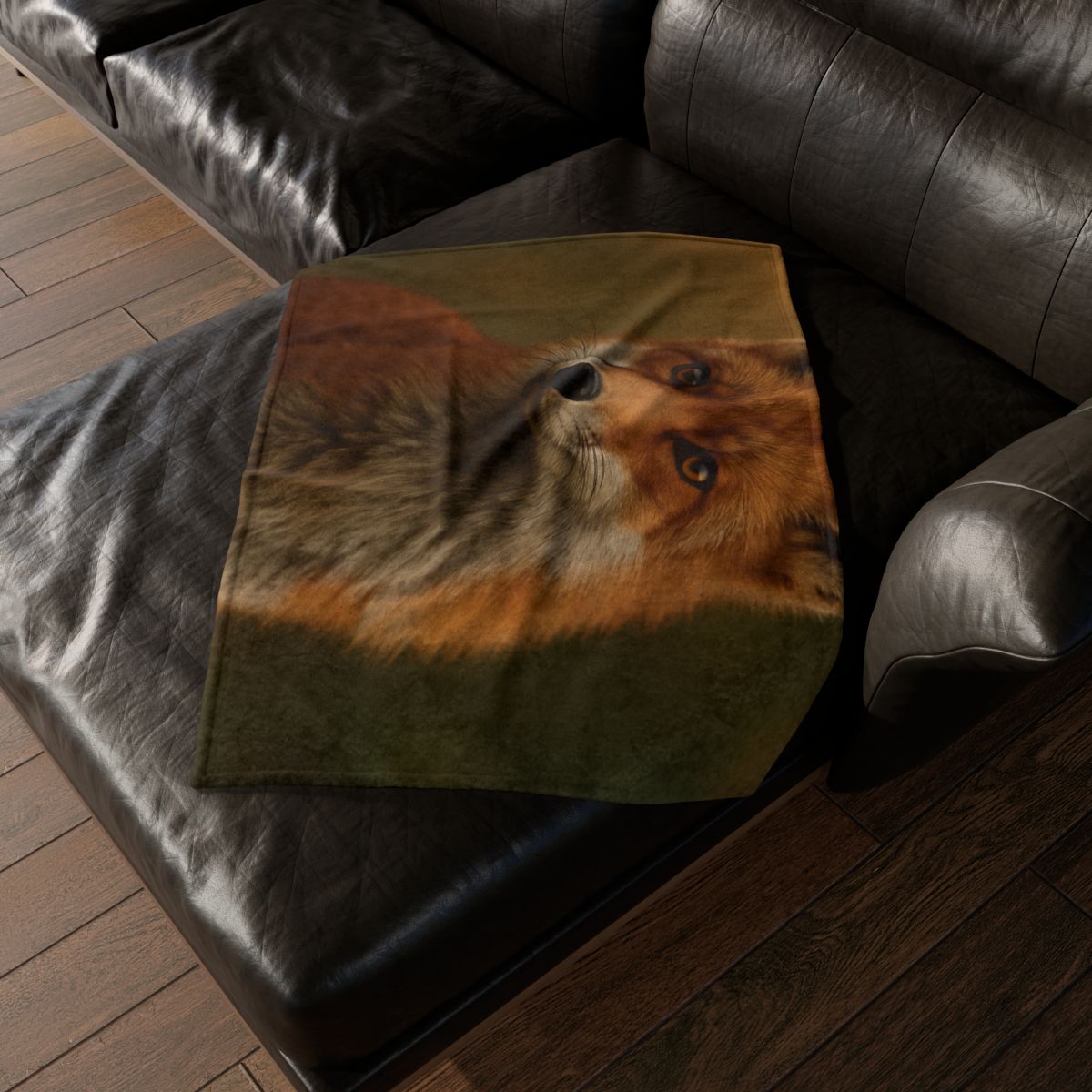 Crimson Whisper Red Fox unique gift blanketscustom blankets