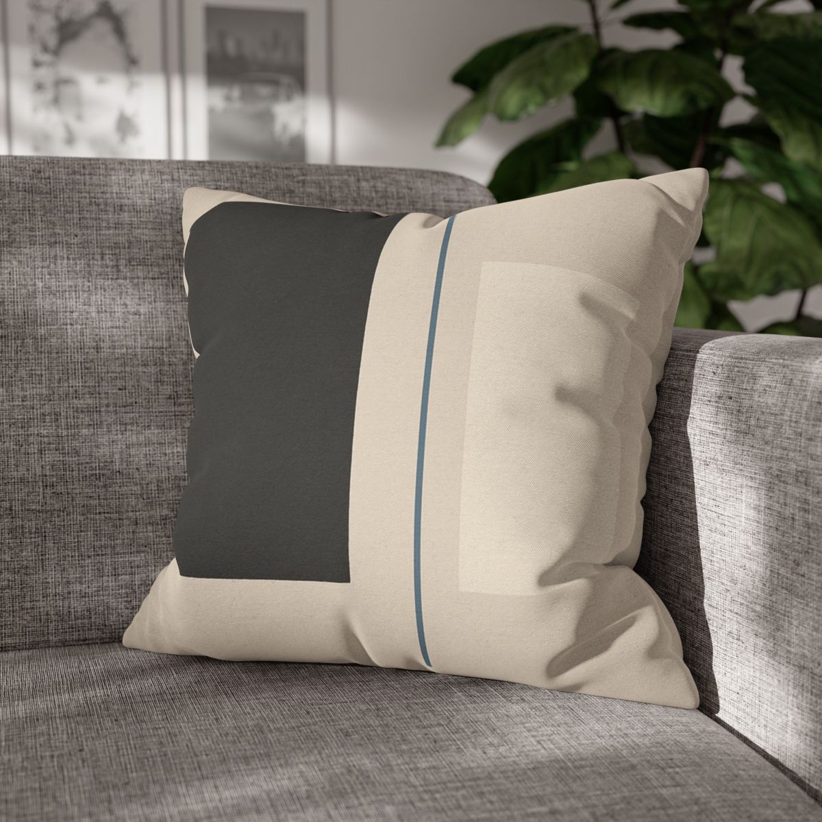 Offset Rectangle Balance soft cotton pillow cases