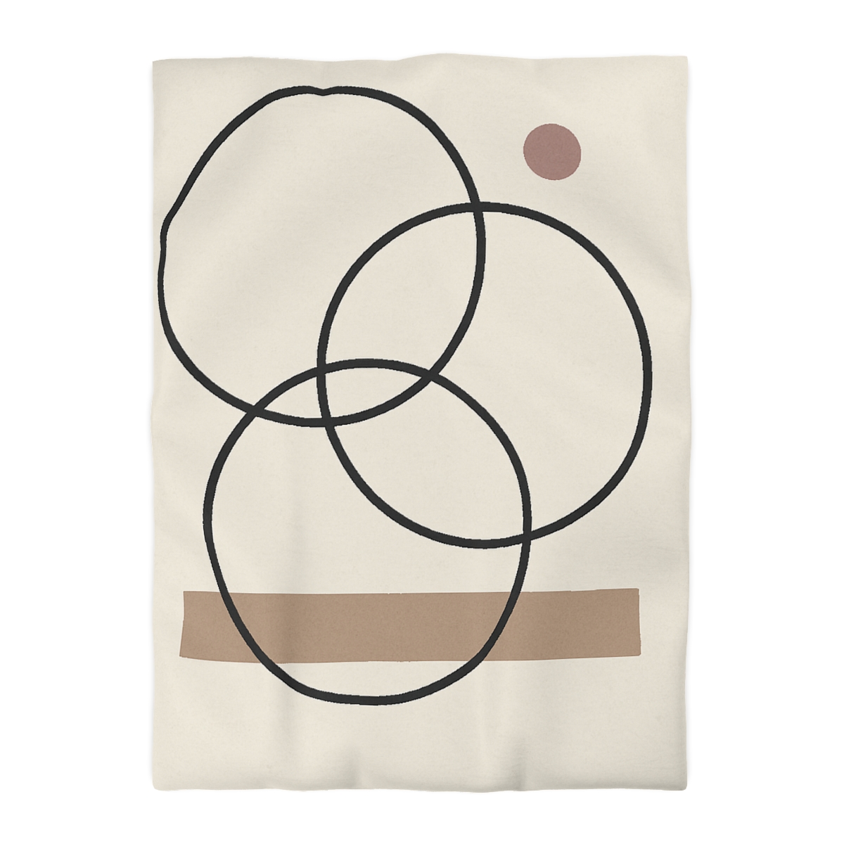 Staggered Rings And Slim Bar personalized bedding duvets