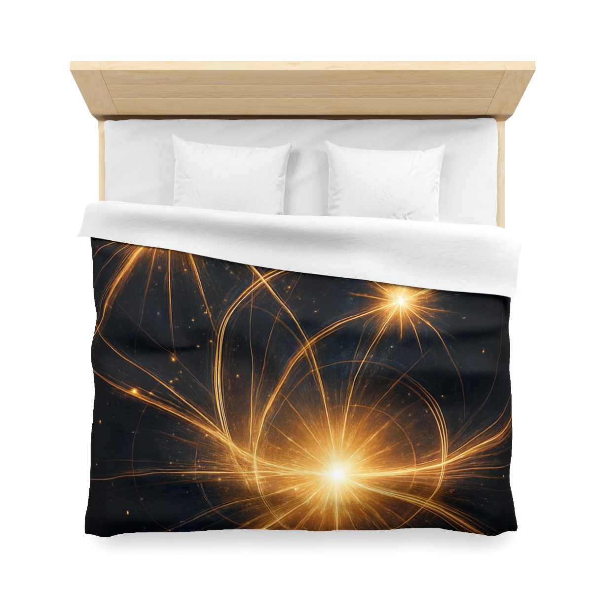 Photon Burst Constellation designer printed duvets