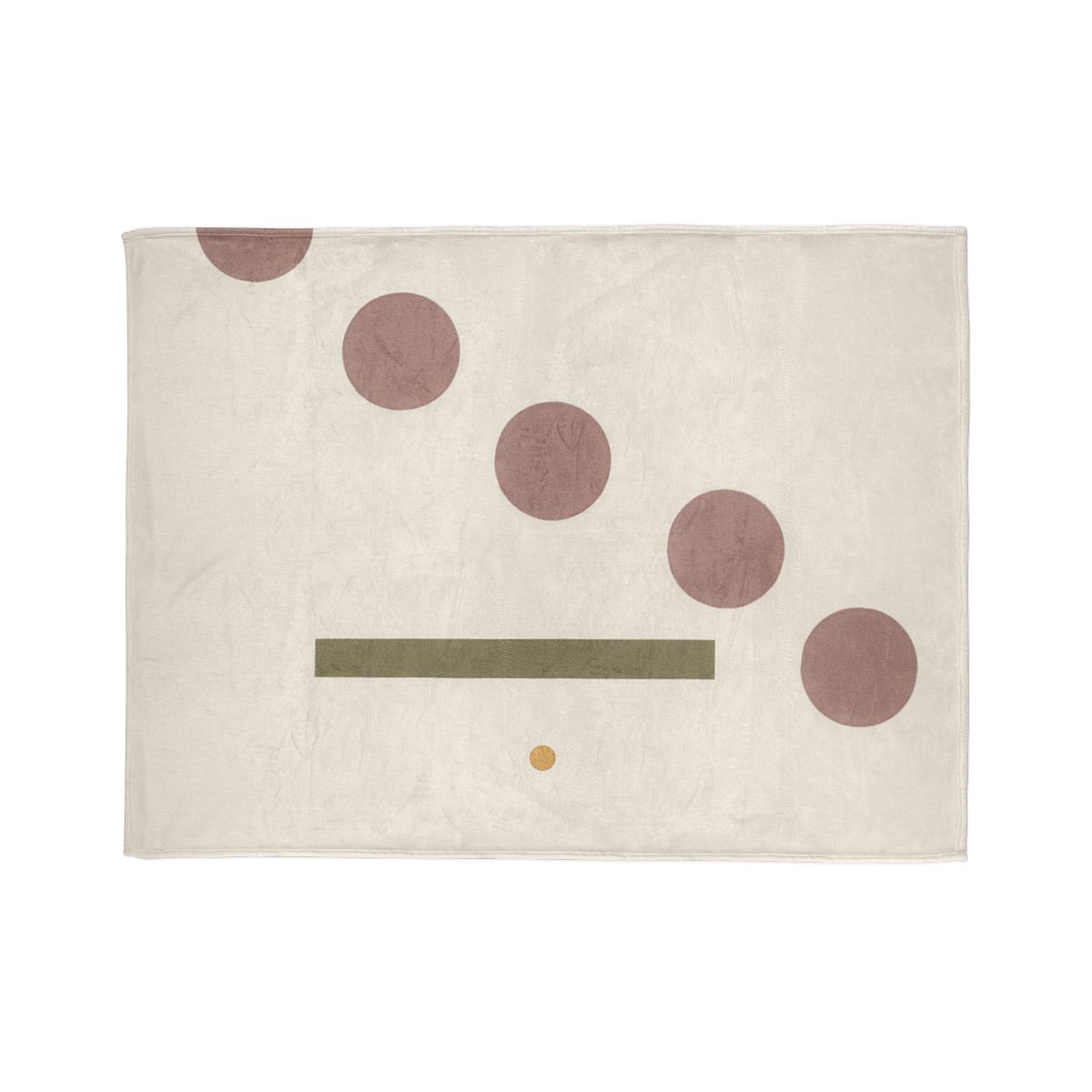 Gentle Zigzag Of Small Circles designer printed blankets