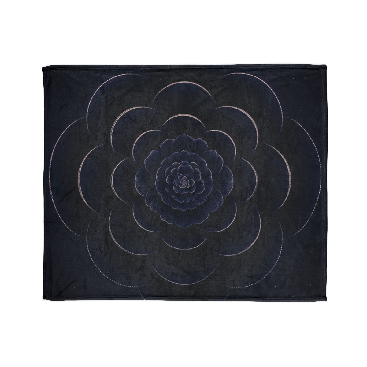 Petal Eclipse Rosette designer printed blankets