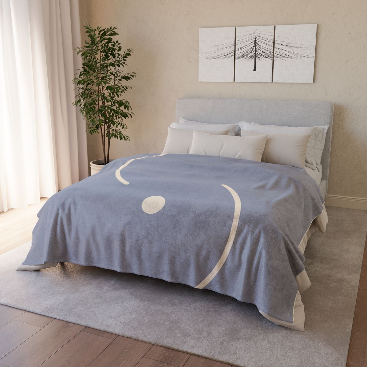 Intersecting Arc Duo stylish throw blankets