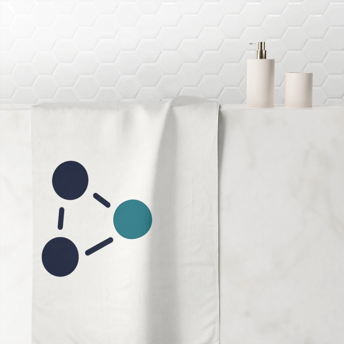 Lagrange Point Triangle Rhythm personalized bath towels