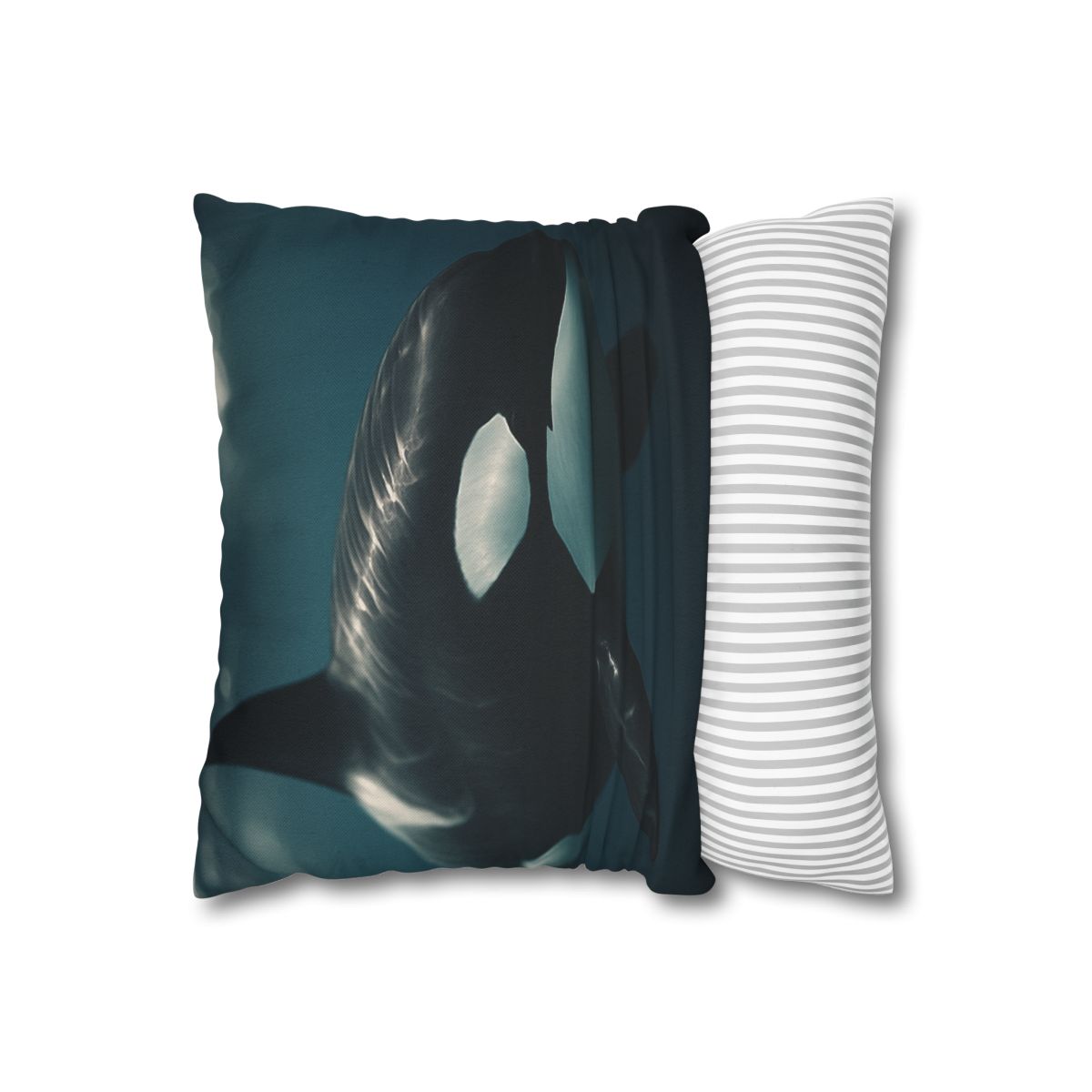 Tidal Shadow Orca soft cotton pillow cases
