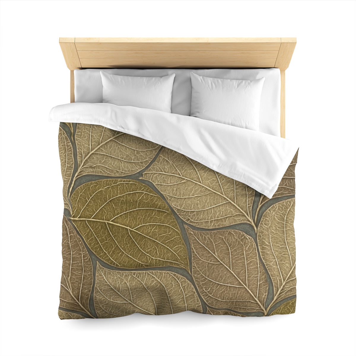 Leaf Skeleton Mosaic designer printed duvets