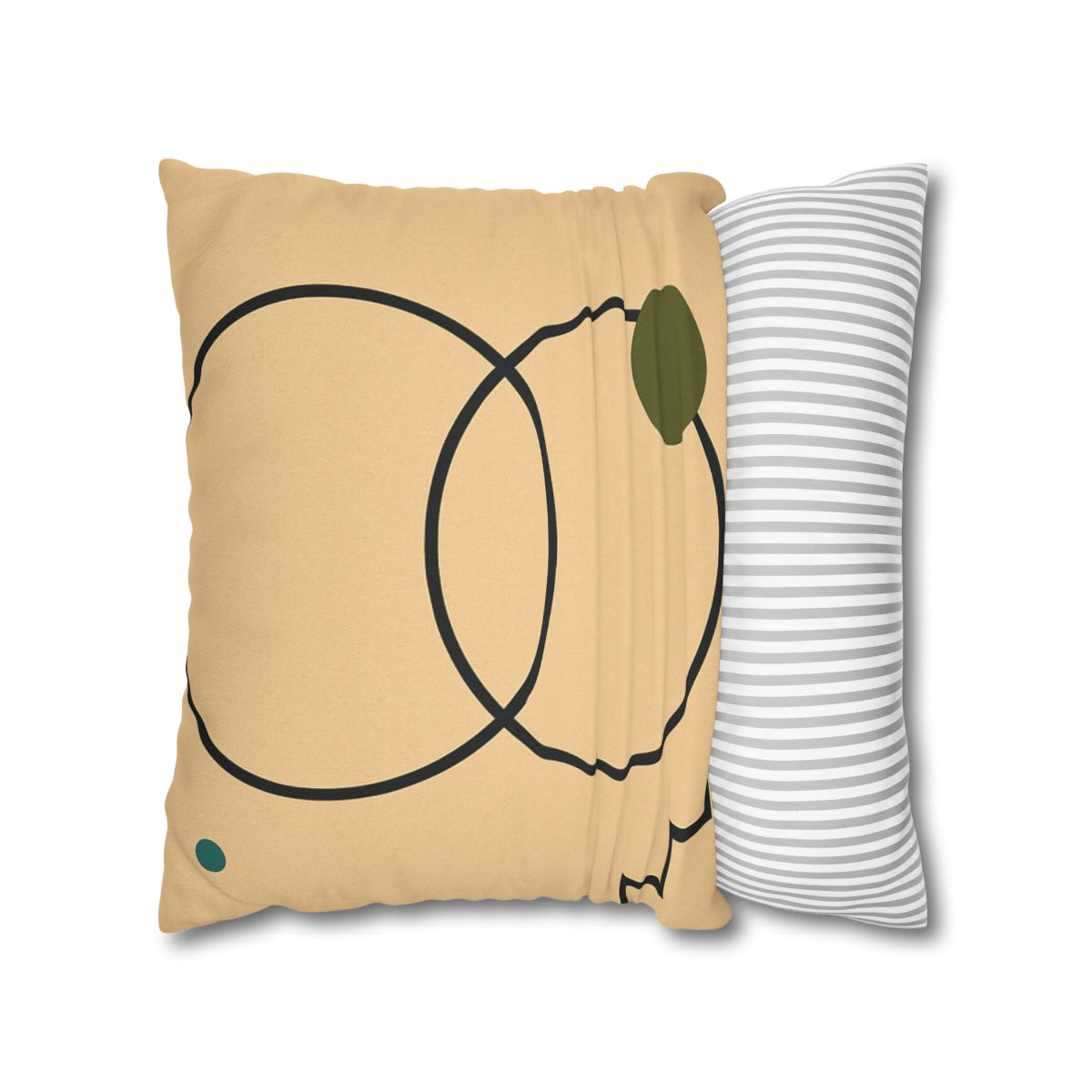 Aligned Rings With Corner Steps stylish decorative pillowcases