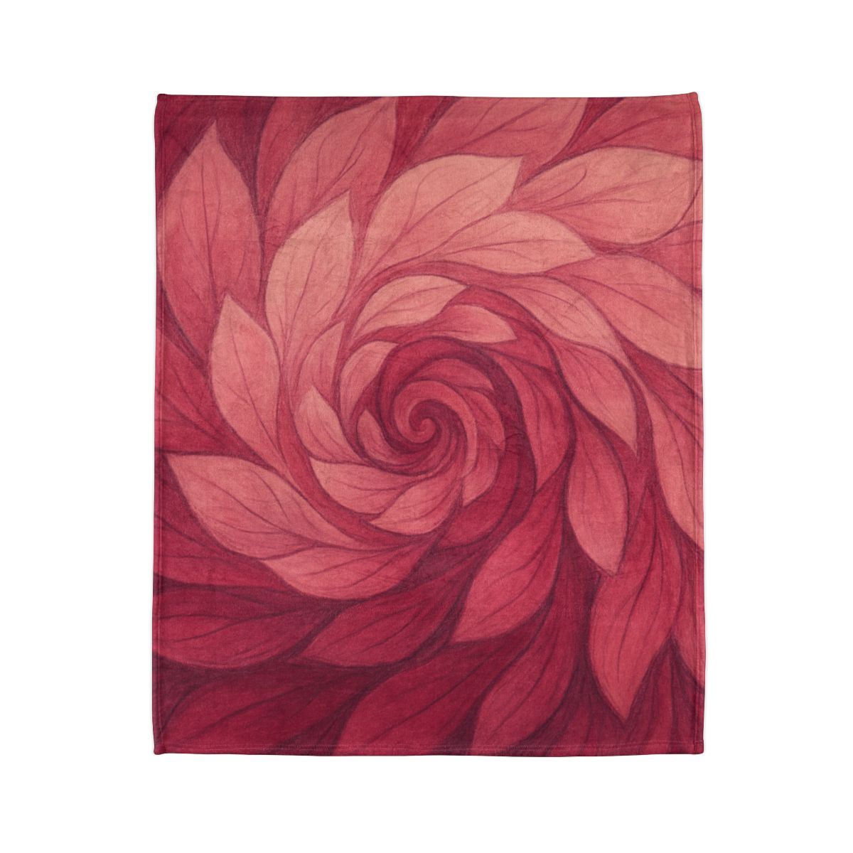 Petal Spiral Cascade decorative home blankets