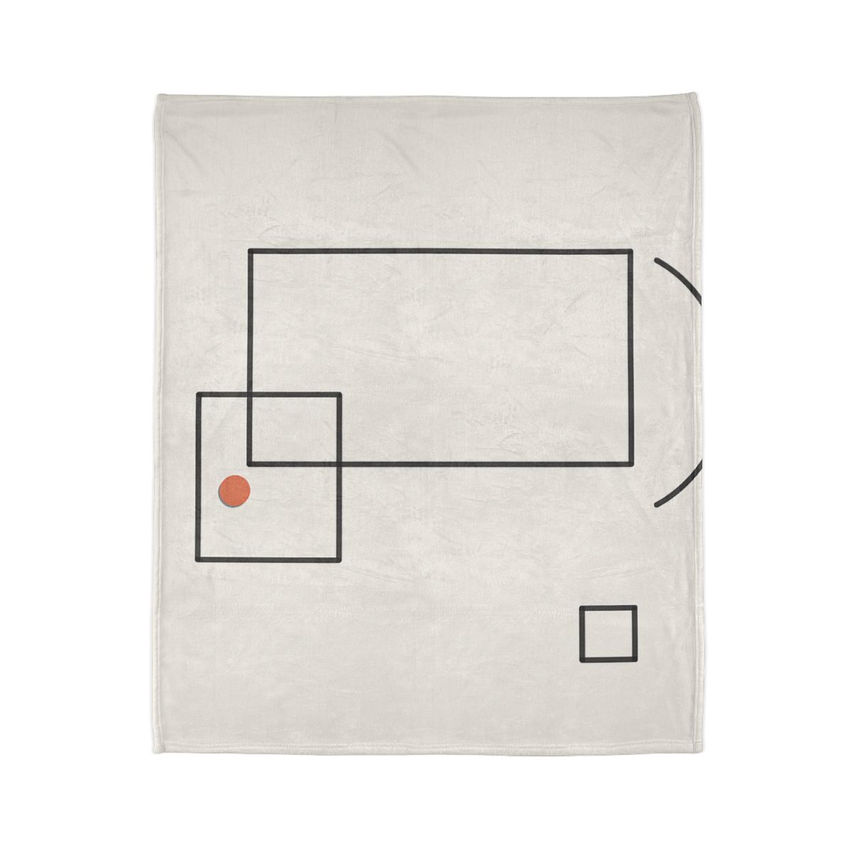 Offset Frame And Quiet Arc soft fleece blankets