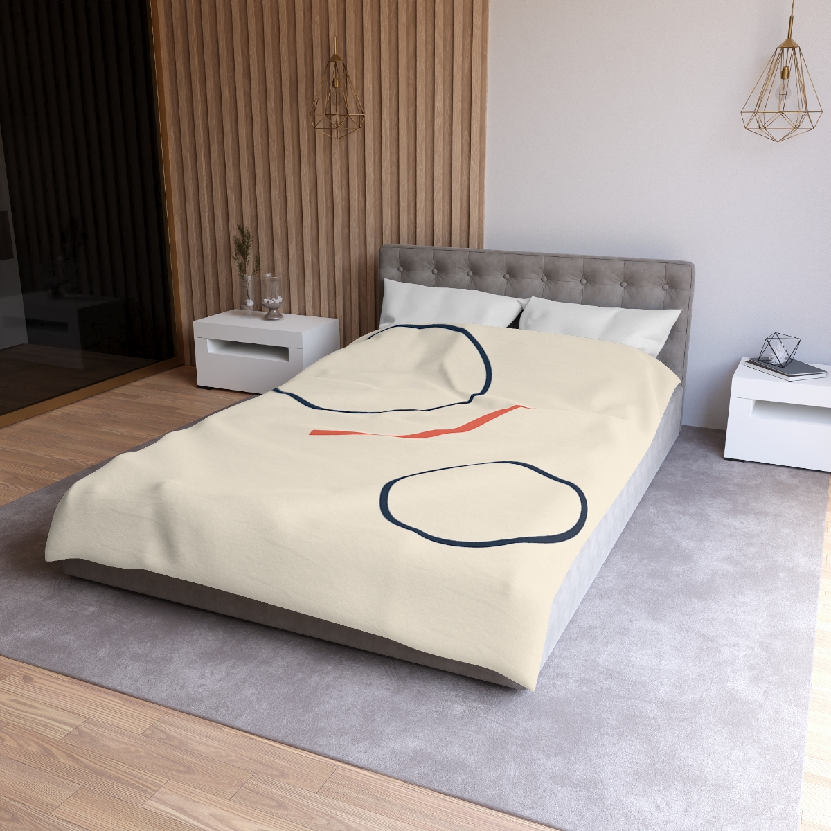 Orbit Gap Circle Pair unique patterned duvets