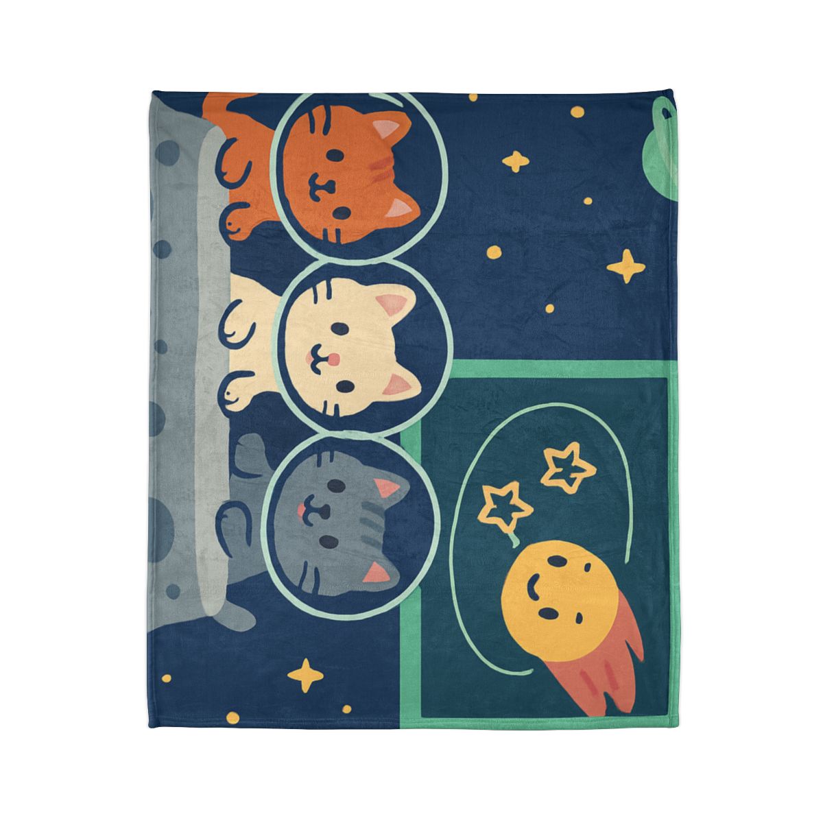 Comet Classroom For Curious Kittens decorative home blankets