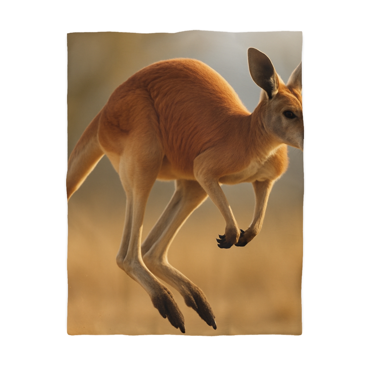 Ember Hop Red Kangaroo custom duvets