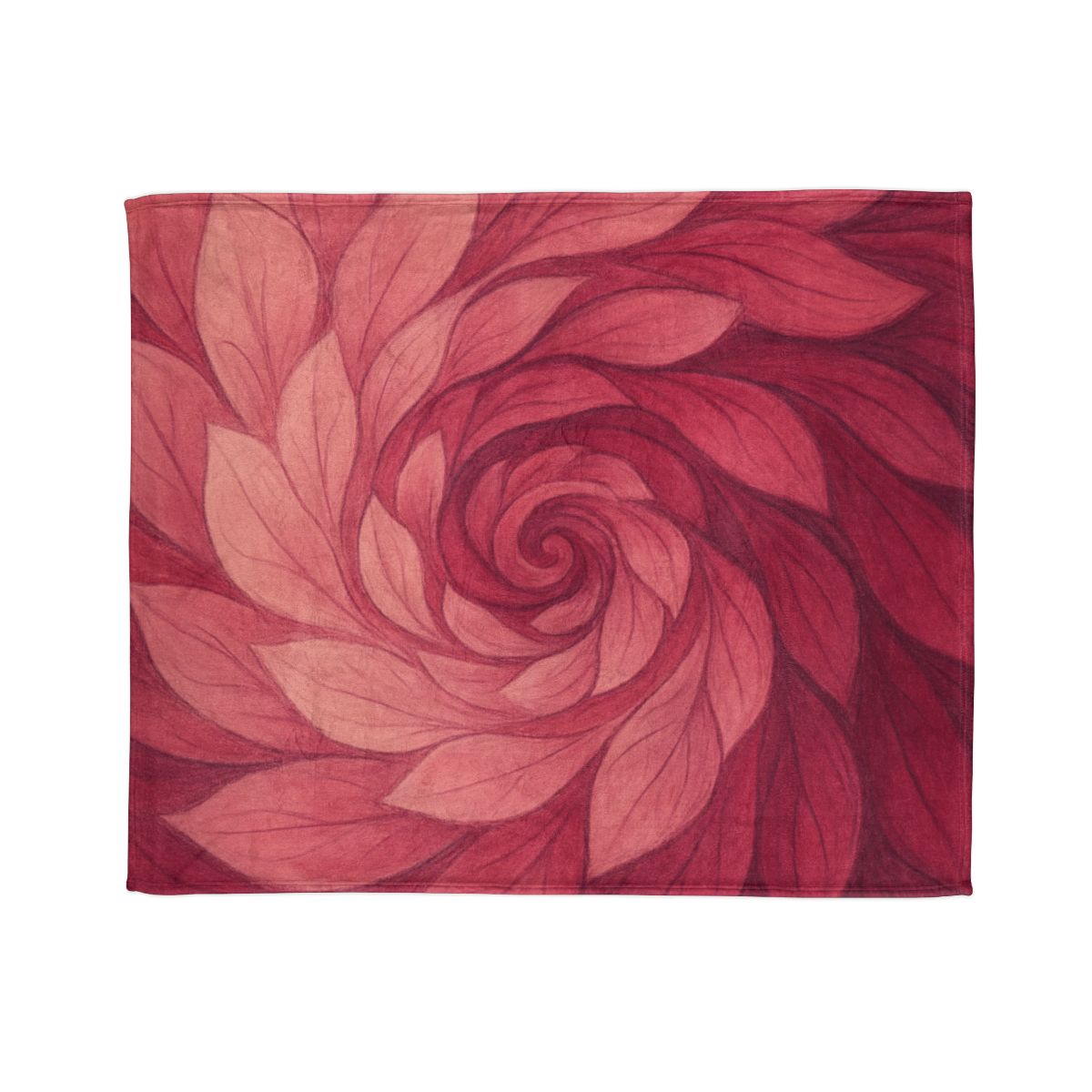 Petal Spiral Cascade decorative home blankets