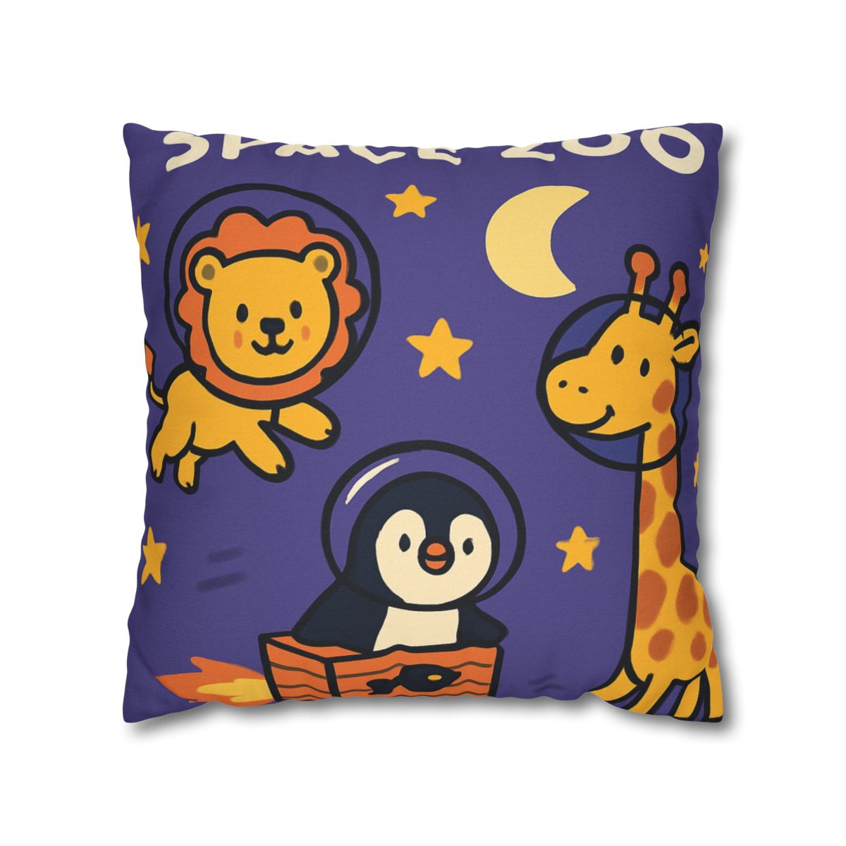 Starry Space Zoo custom pillow cases