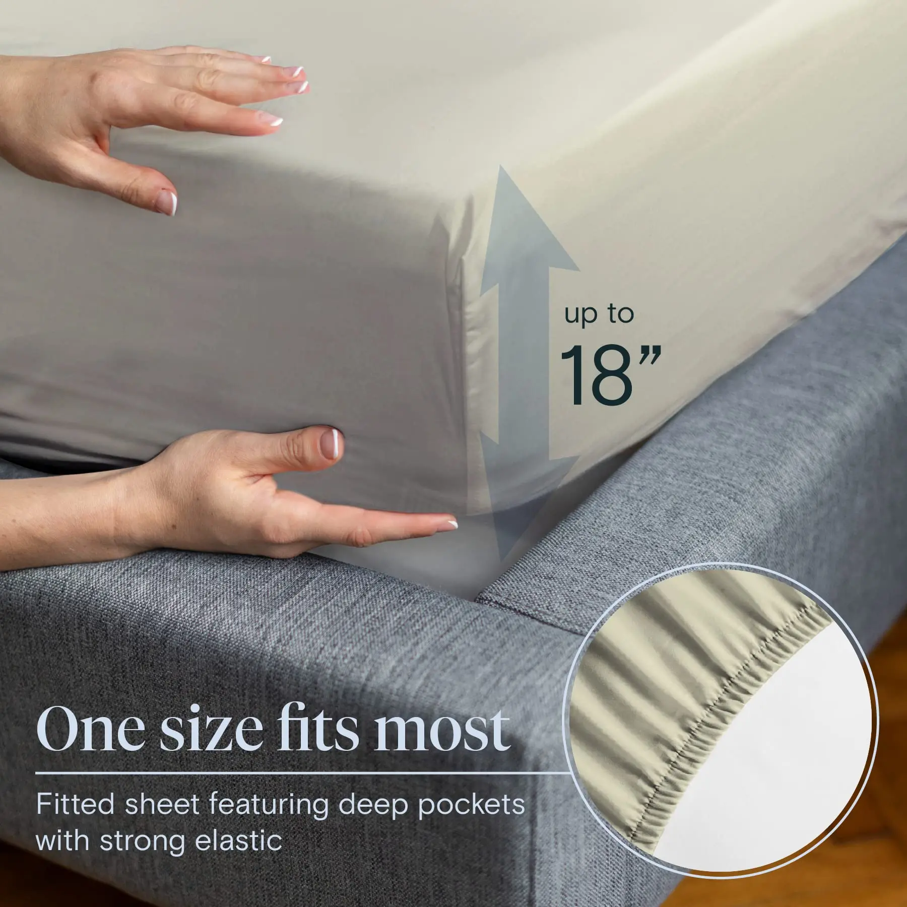 LuxClub 4PC Cooling Microfiber Bed Sheets Set - 18" Deep Pocket, Wrinkle Free, Moisture Wicking | Hotel Quality Soft Bedding - More Colors