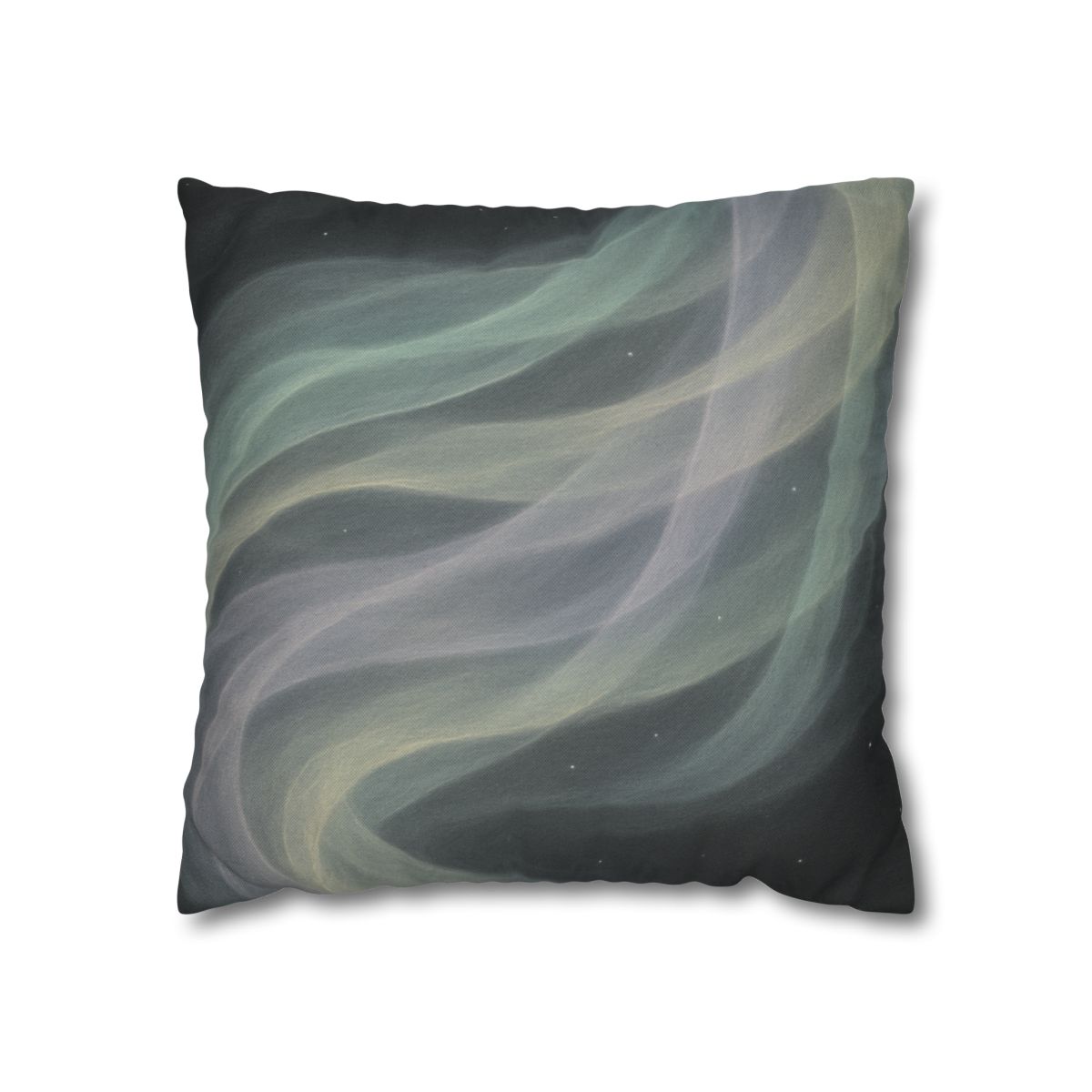 Auroral Cosmic Silk Currents designer print pillow cases