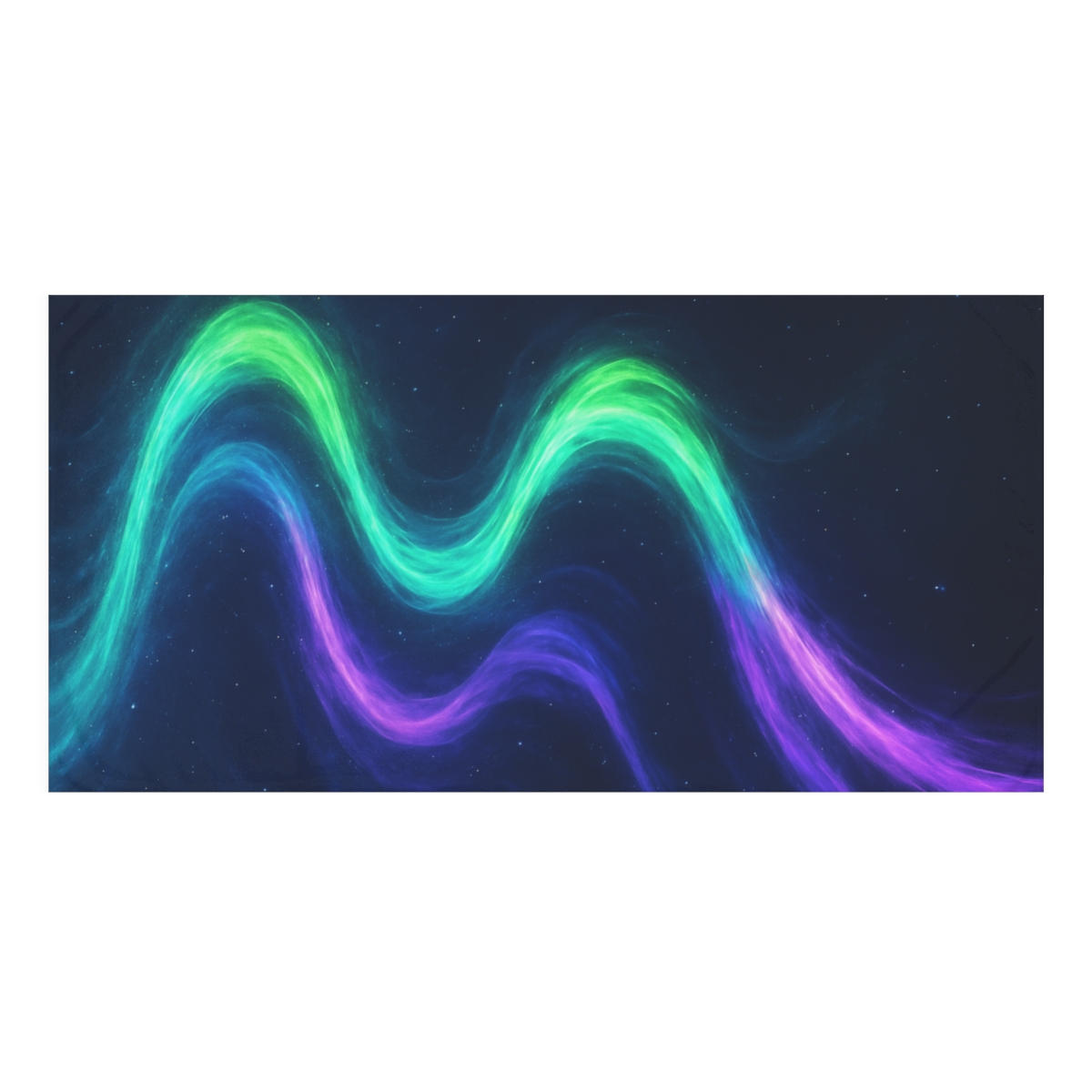 Aurora Plasma Ribbon Waltz personalized bath towels