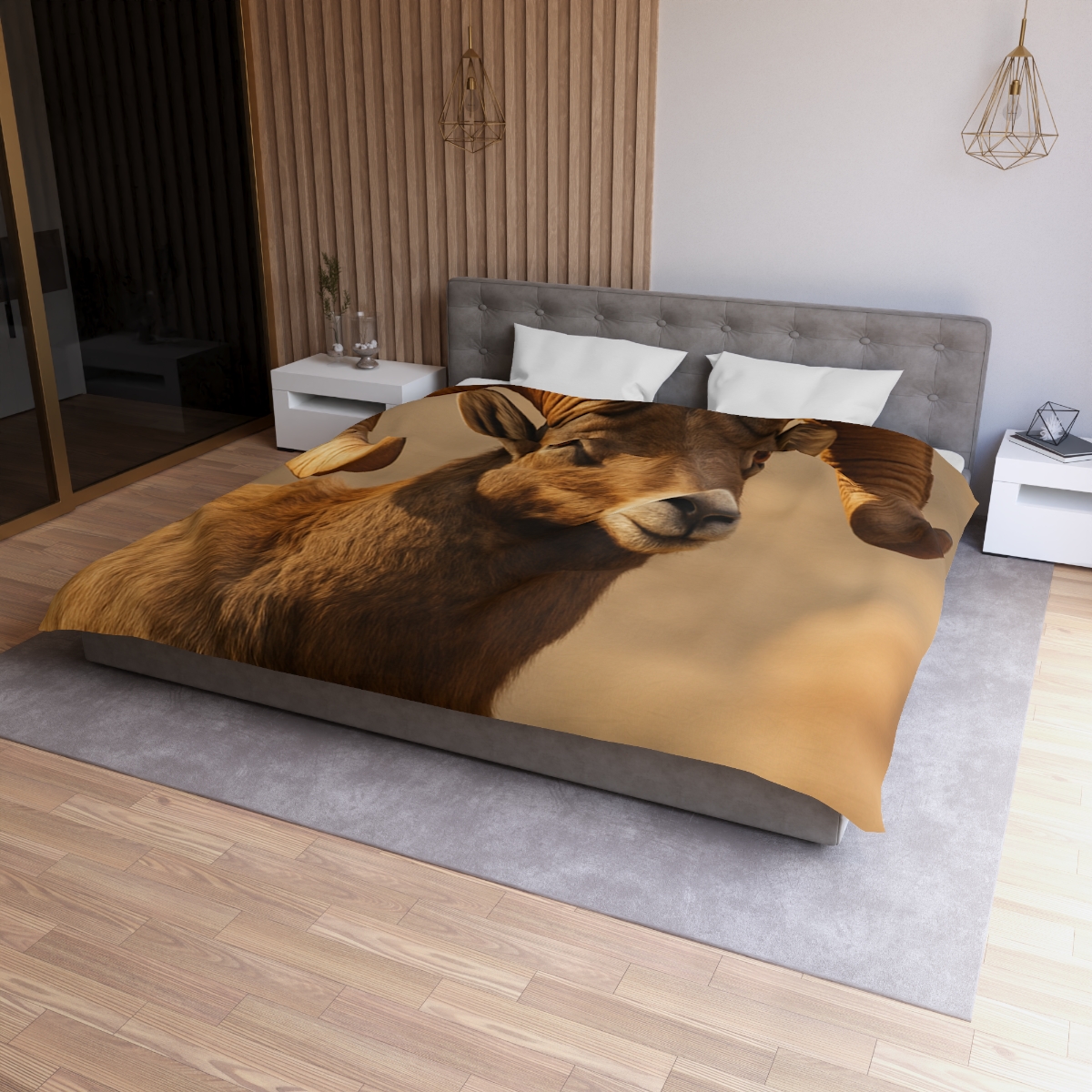 Canyon Echo Bighorn Sheep soft comforter duvets