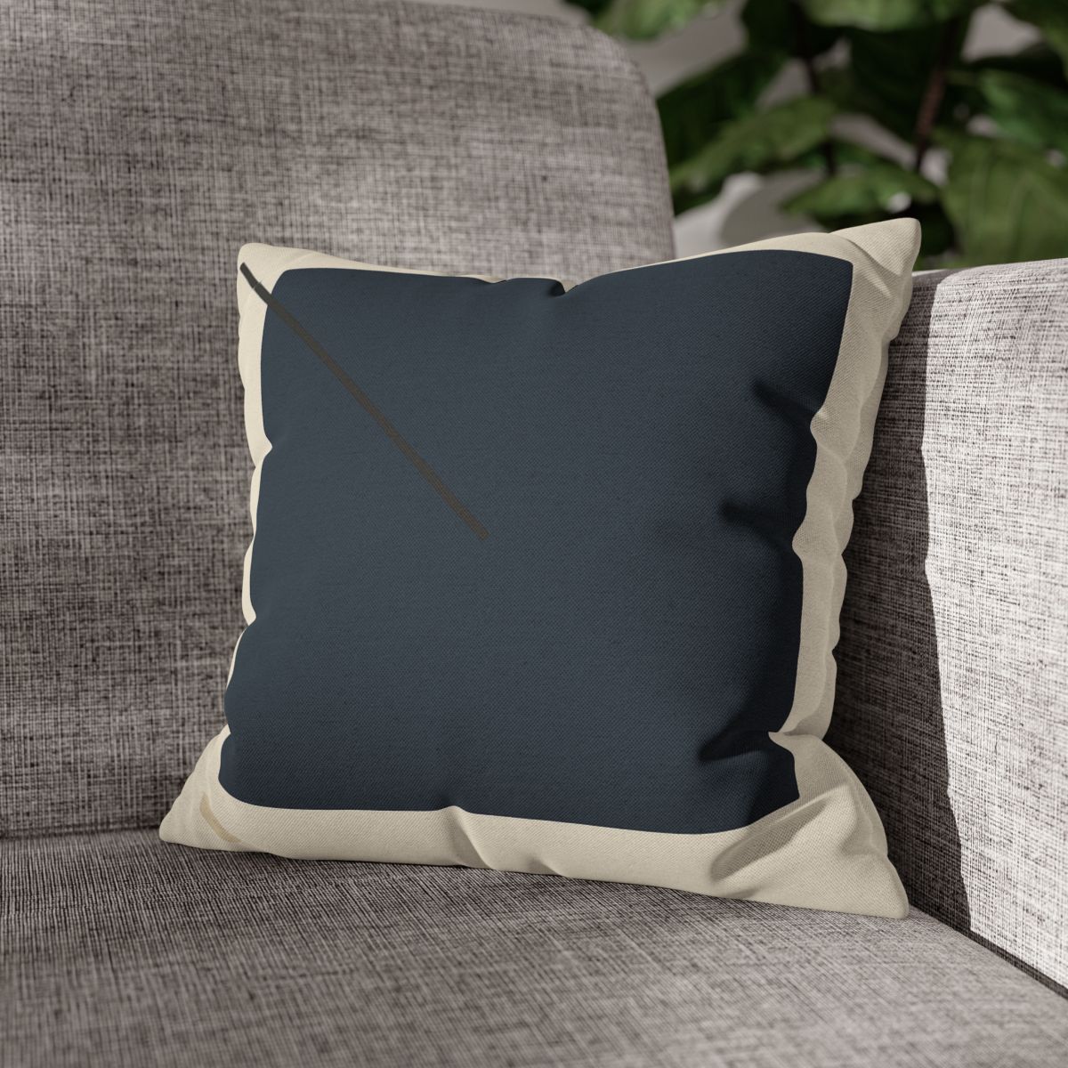 Diagonal Line And Square Balance soft cotton pillow cases